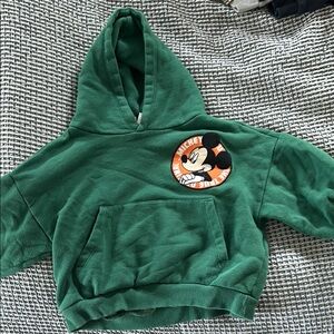 Disney Green Mickey Mouse Kids Hoodie